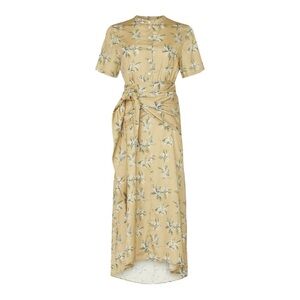 CAARA Floral Wrap Midi Dress – Effortlessly Chic, Size M!